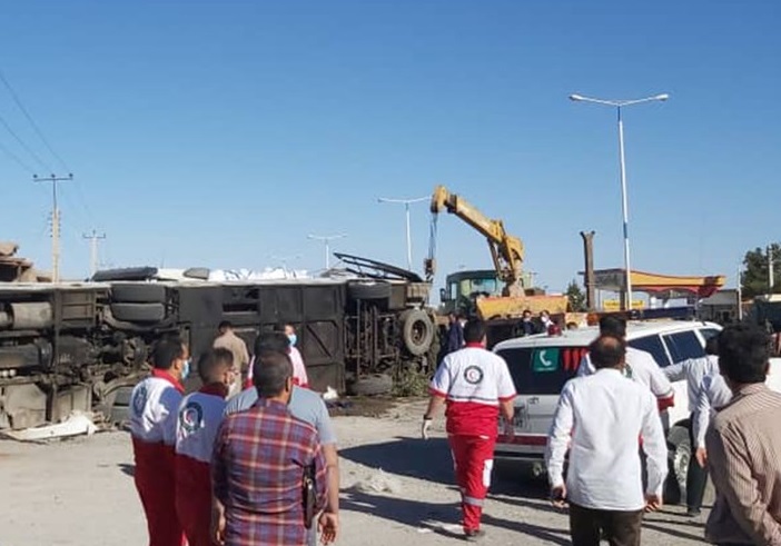 جزئیات واژگونی مرگبار اتوبوس حامل سربازان در یزد